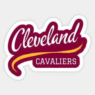 Cleveland Cavs Tee - Cleveland Cavaliers T-Shirt Sticker